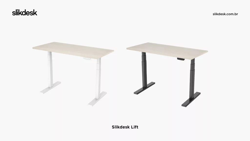 Mesa com regulagem de altura elétrica Slikdesk Lift
