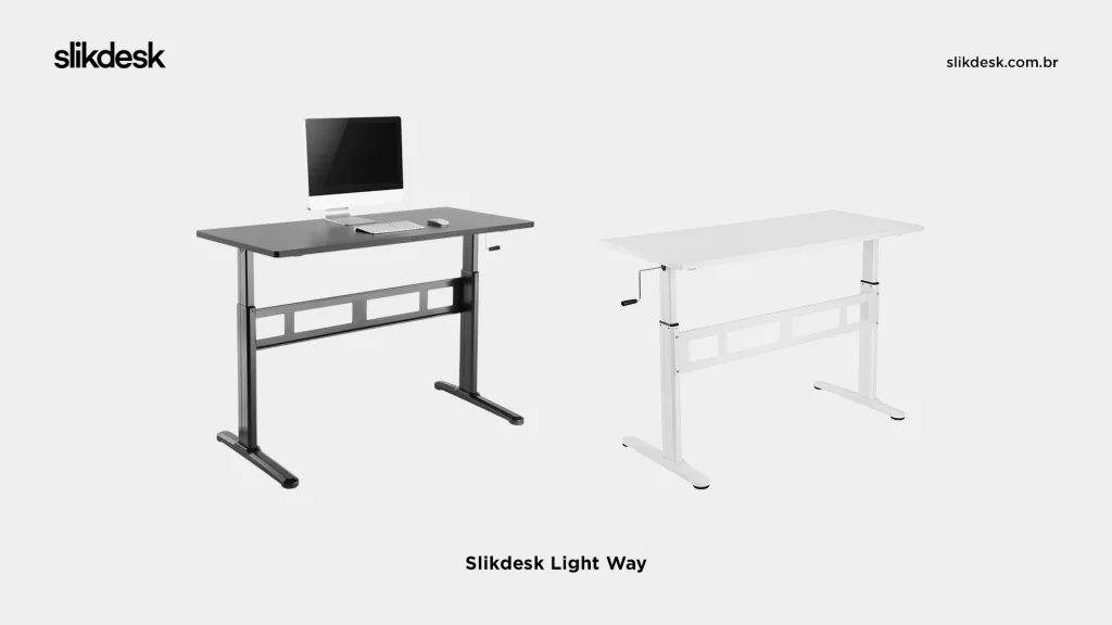 Mesa com regulagem de altura manual Slikdesk Light Way