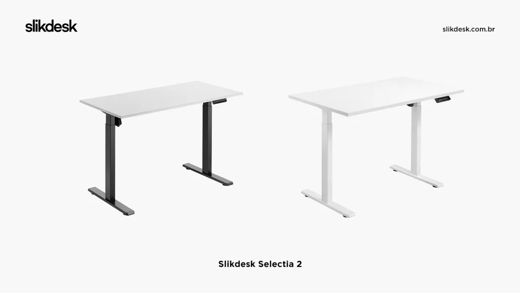 Mesa com regulagem de altura elétrica Slikdesk Selectia 2