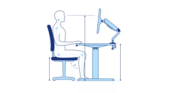 Altura da mesa de escritório: qual o padrão ideal e sua importância?